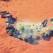 First Nations Justice - campfire goals with greens applied to increase smoke