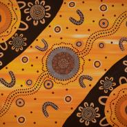 Women’s weaving, Acrylic on canvas, 2022, Sharon Smith
